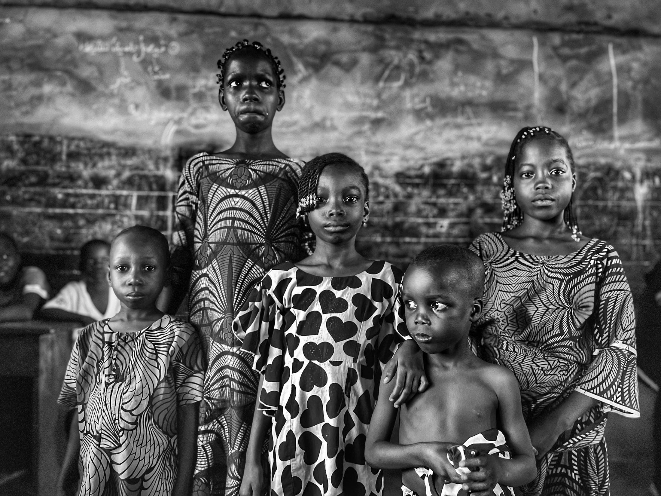 African students in a classroom supported by scholarship and education programs
